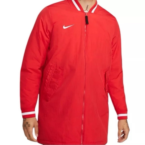 Nike Dugout Full Zip Jacket Red White DC8335-657 Men's Size s